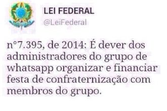 Baixar imagem Lei Federal Grupo Whatsapp