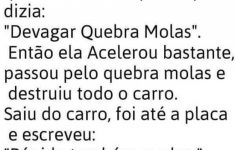 A loira e o quebra molas