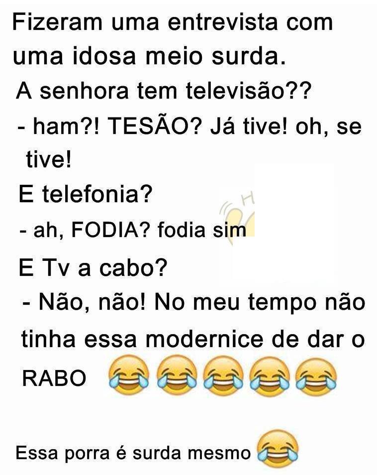 Entrevistando uma senhora meio surda - Textos e Piadas