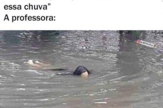 Baixar imagem Não acho que a professora virá com essa chuva